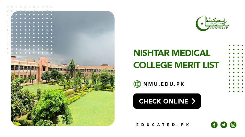 Nishtar Medical College Merit List 2024