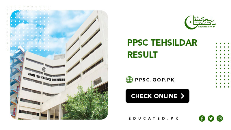 PPSC Tehsildar Result 2024