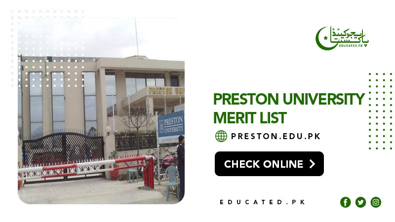 Preston University 2024 Merit List