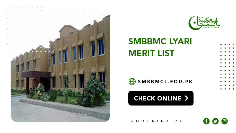 SMBBMC Lyari Merit List 2024