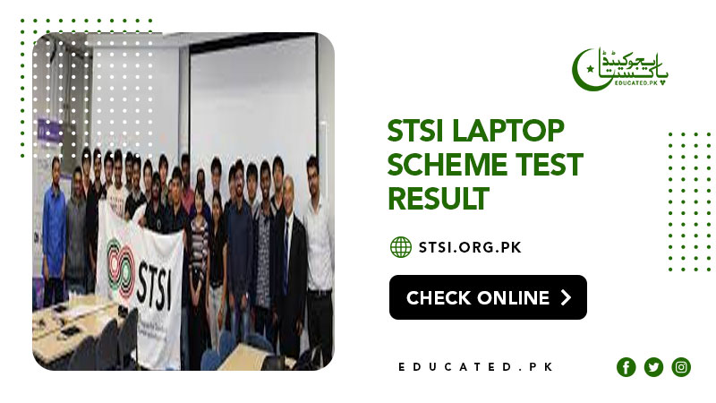 STSI Laptop Scheme Test Result 2024