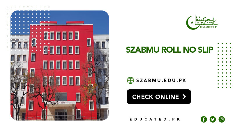szabmu Roll No Slip 2024