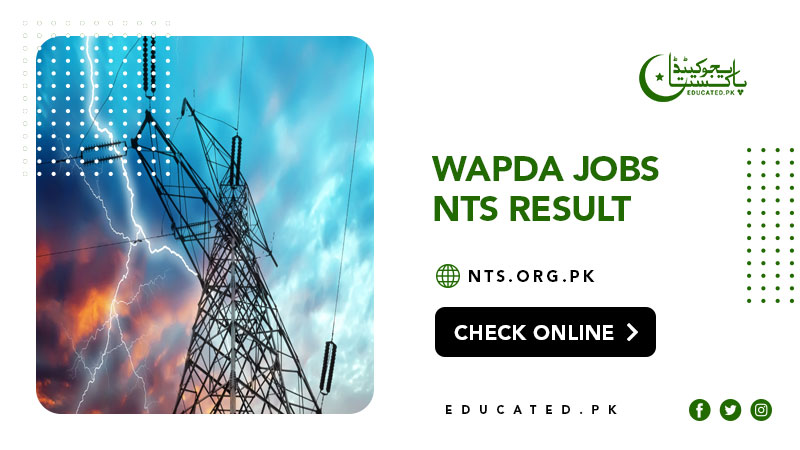 wapda jobs nts Merit List 2024