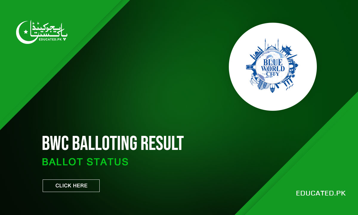 Certificate Ballot BWC Islamabad Balloting Result Status