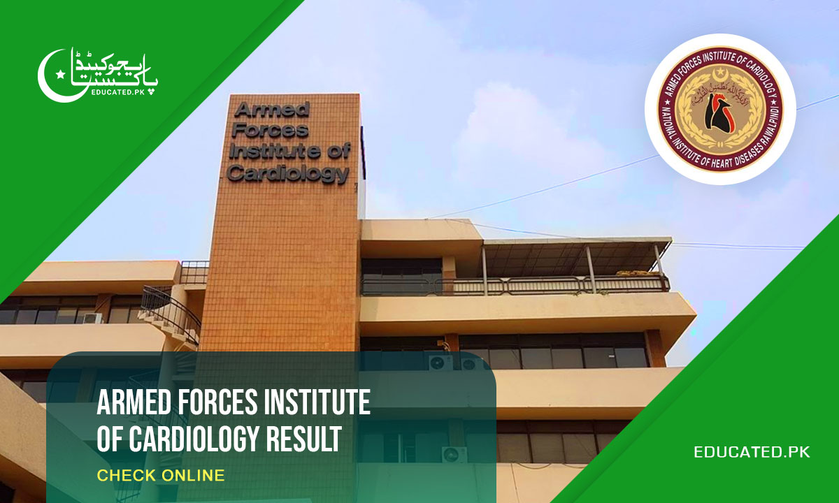 AFIC Armed Forces Institute of Cardiology Result