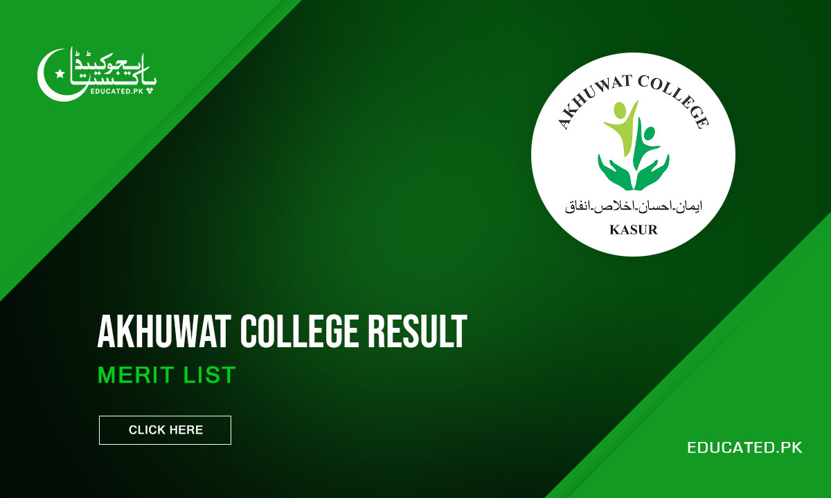 NTS Akhuwat College Result 2024 Announced