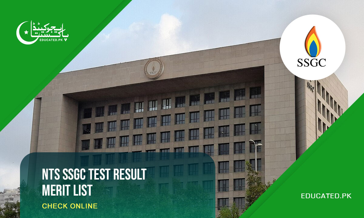 NTS SSGC Test Result Merit List