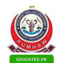 PUMHS Nawabshah logo