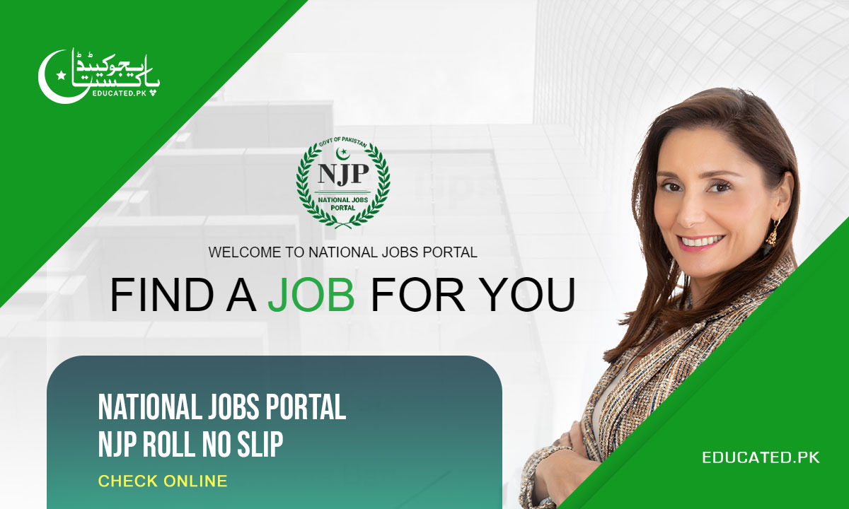 National Jobs Portal NJP Roll No Slip