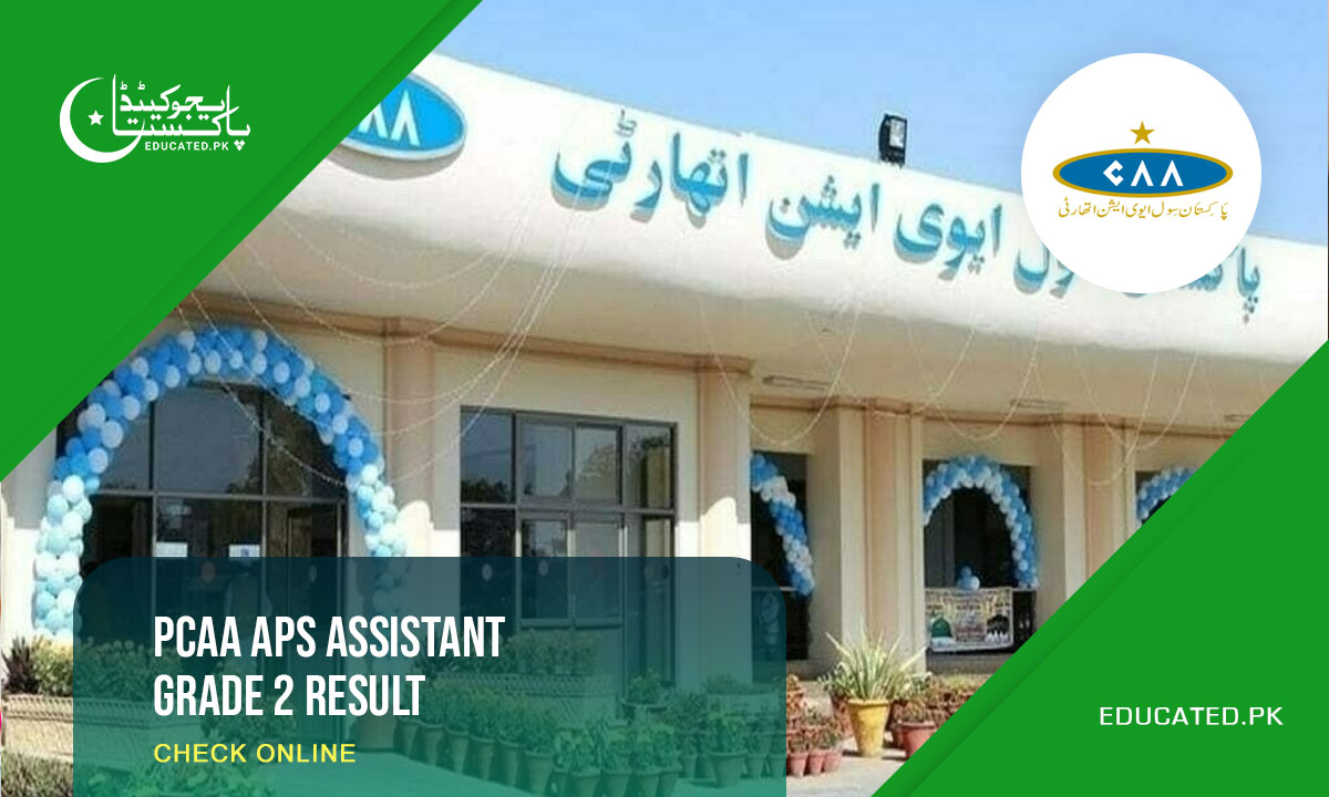 PCAA APS Assistant Grade 2 Result