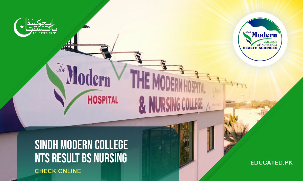 Sindh Modern College NTS Result BS Nursing