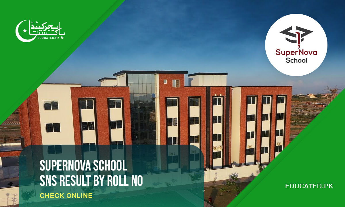 Supernova School SNS Result by Roll No - logo