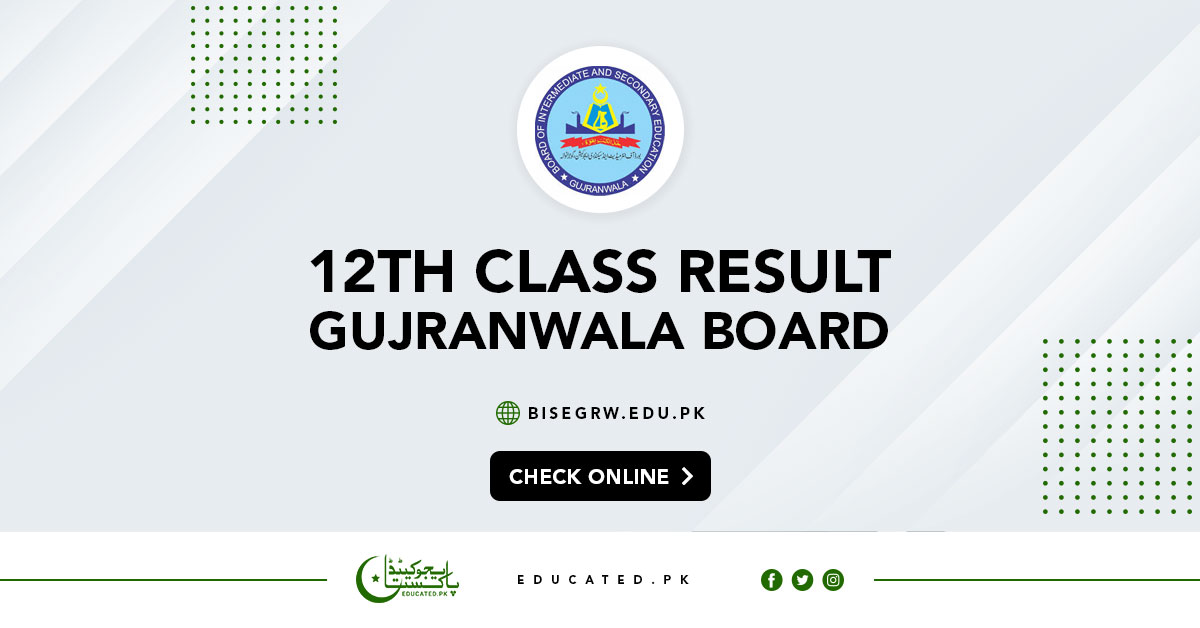 12th Class Result 2024 Gujranwala Board