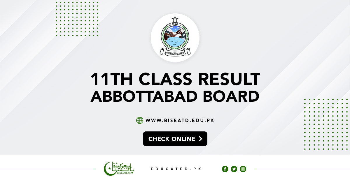 BISE Abbottabad Board 11th Class Result 2024