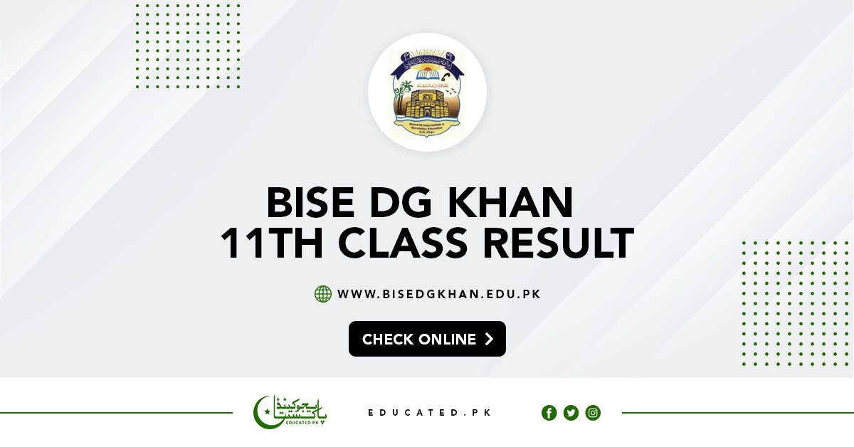 BISE DG Khan Board 11th Class Result 2024 Gazette, Position Holders