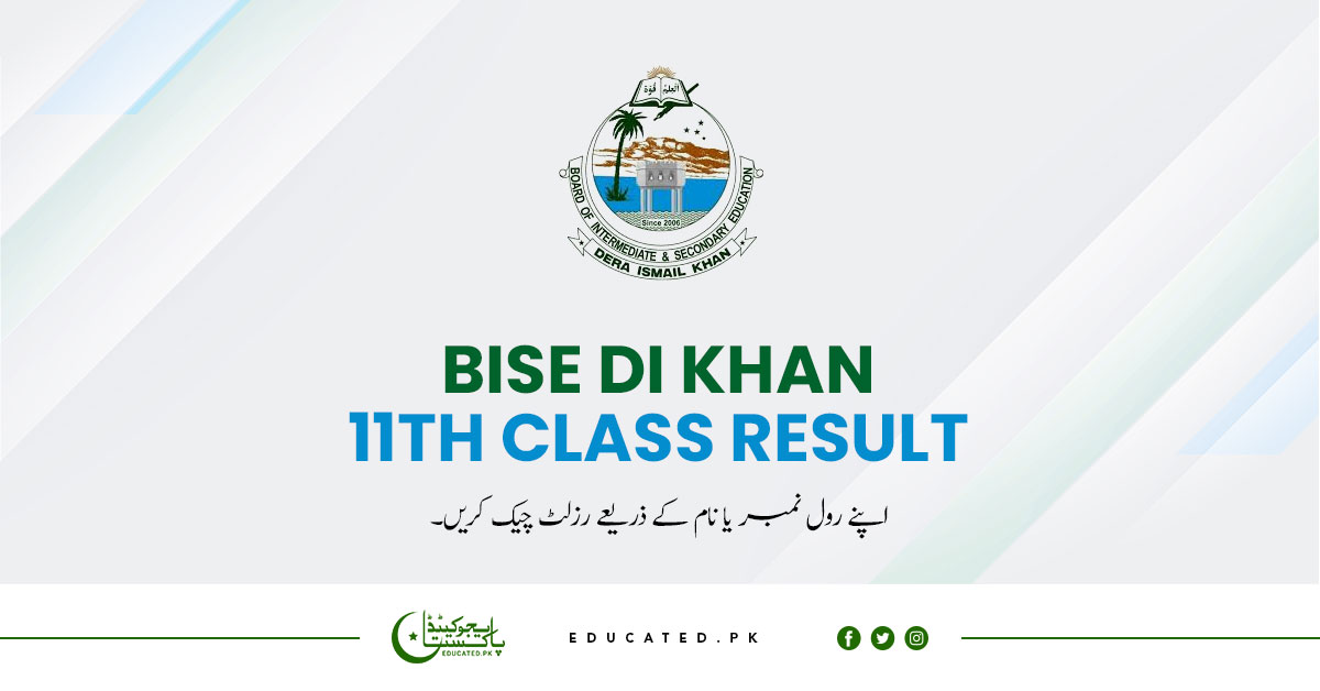 BISE DI Khan Board 11th Class Result 2024 Check By Roll No.