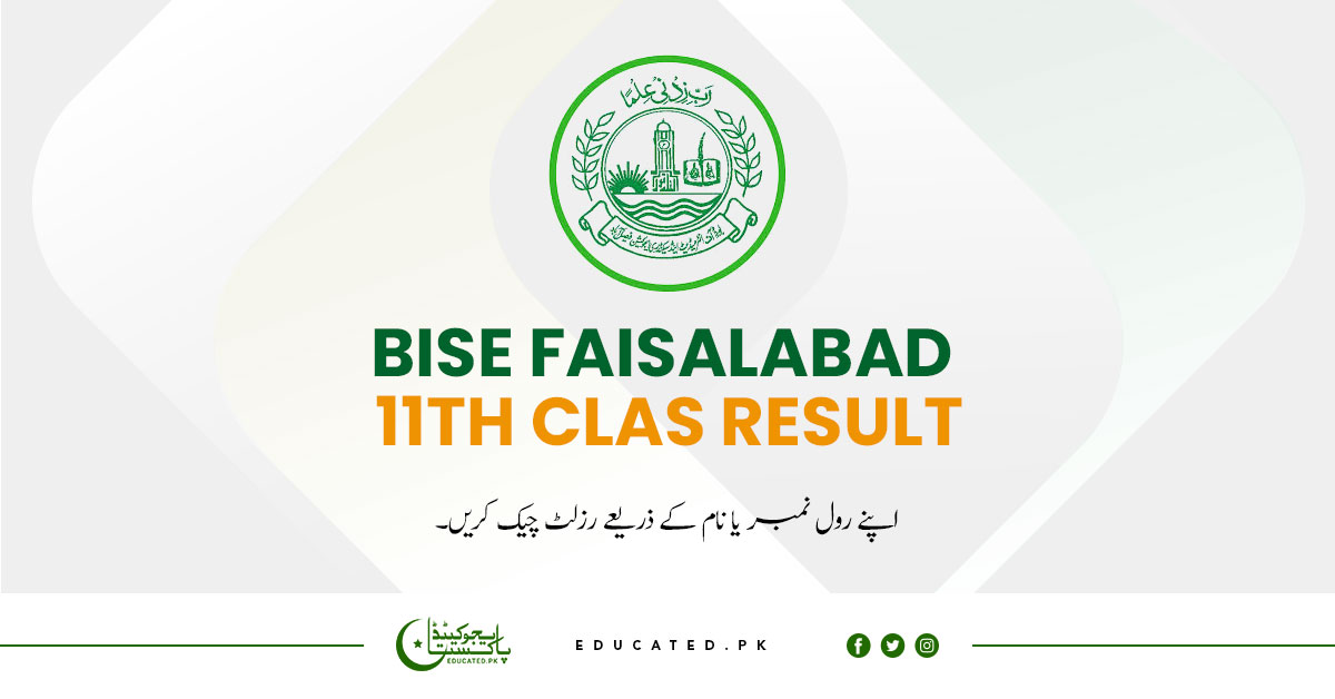 BISE Faisalabad Board 11th Class Result 2024