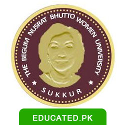 Begum Nusrat Bhutto Women University Sukkur logo