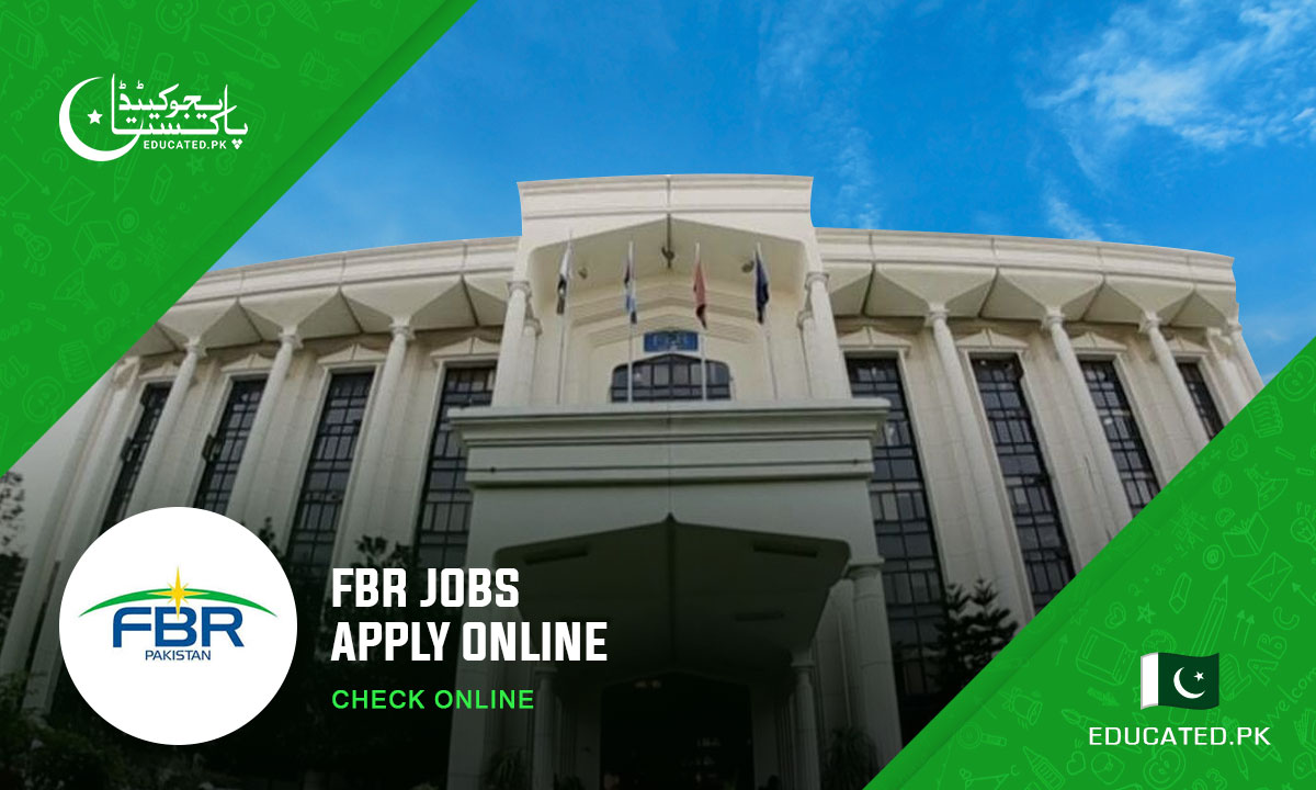 FBR Jobs 2024 Online Apply