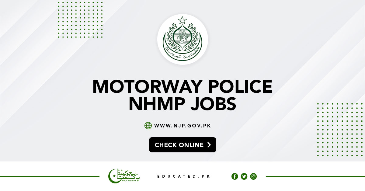 Motorway Police NHMP Jobs 2024 Online Apply & Last Date