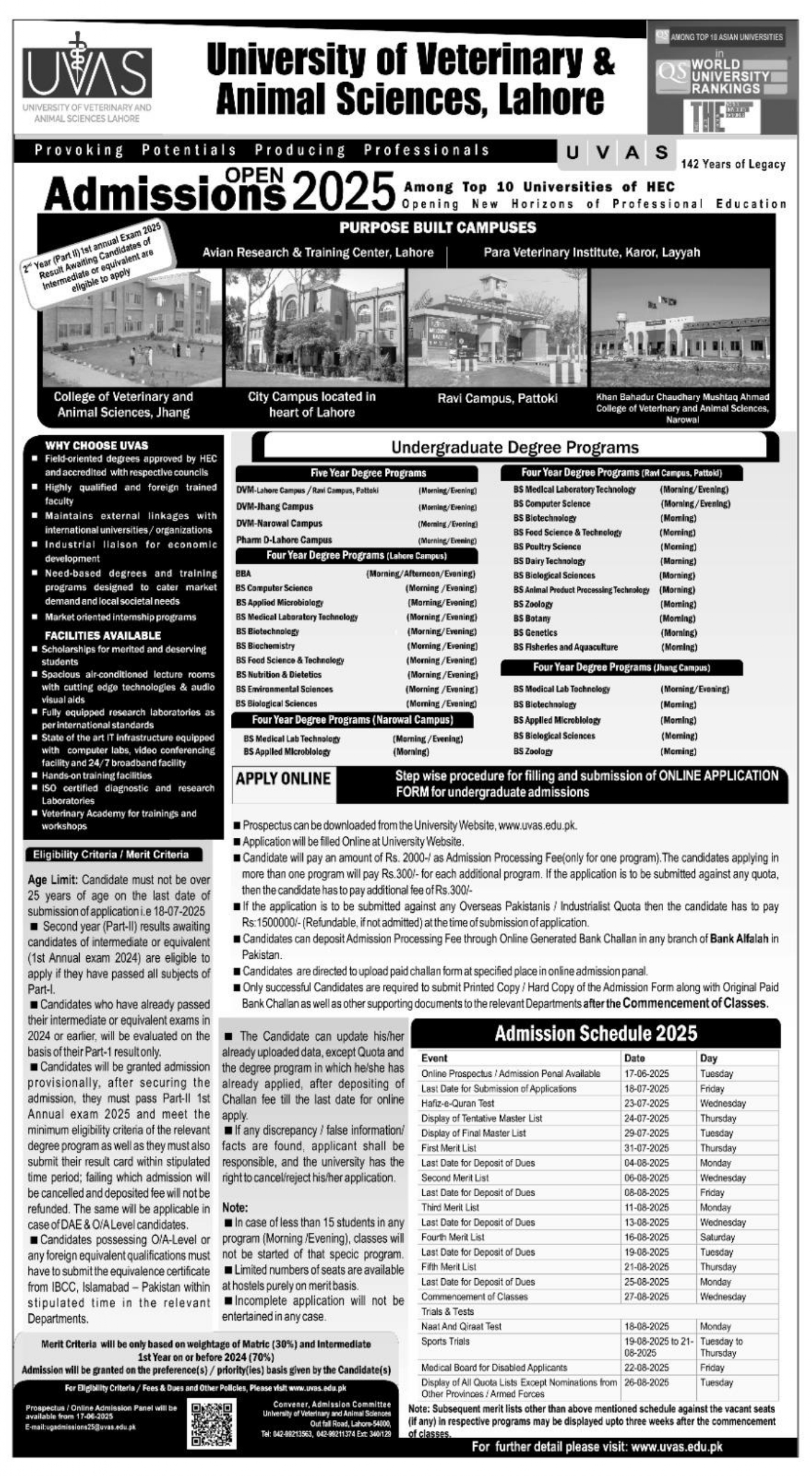 uvas admissions 2025 undergraduate programs